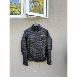 The North Face Thermoball Puffer Jacket Womens Size Small Black Lightweight